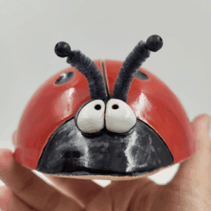 Keramik Marienkäfer – handgefertigte Deko & Glücksbringer für Garten & Haus 🐞 – Bild 3
