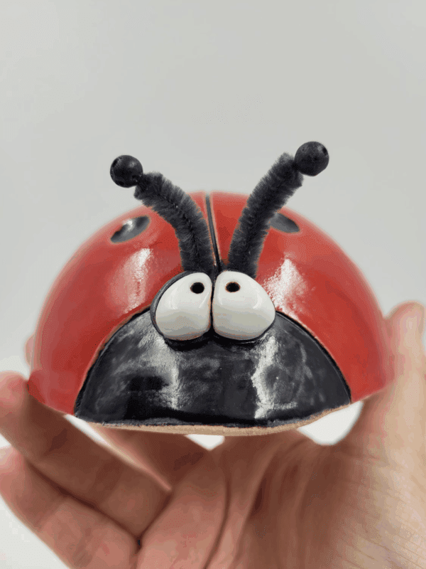 Keramik Marienkäfer – handgefertigte Deko & Glücksbringer für Garten & Haus 🐞 – Bild 3